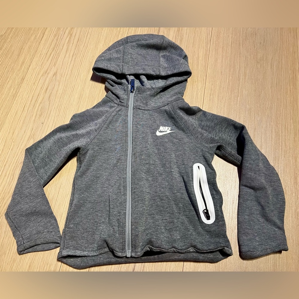 Nike Toddler Unisex Full-Zip Hoodie - Gray (4XS, 3-4 Yrs)